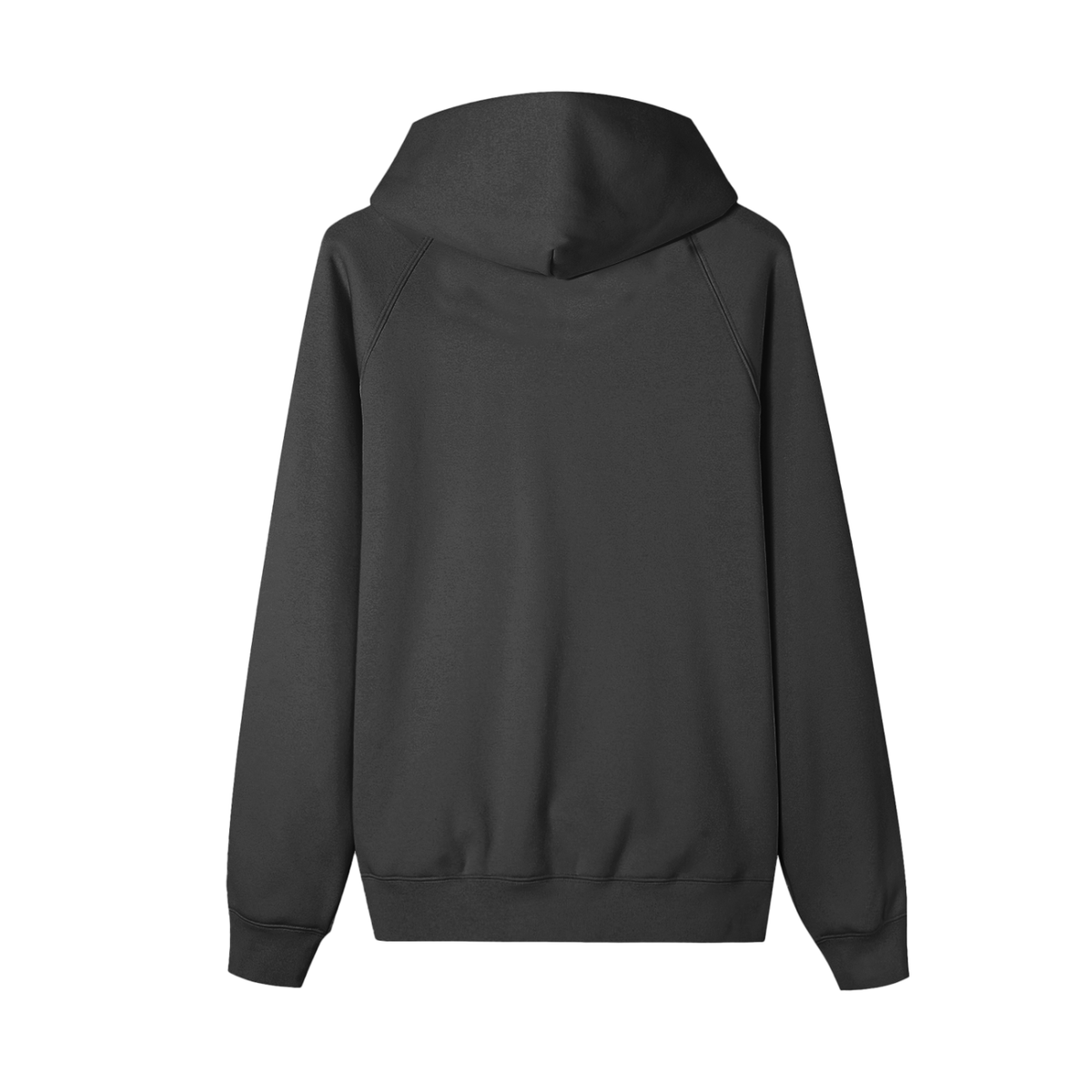 group:black | Essential Zip-up Fleece Hoodie - Black - Product view 2