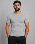 group:flecking-gray | SABR Performance Short Sleeve - Flecking Gray - Front view