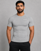 group:flecking-gray | SABR Performance Short Sleeve - Flecking Gray - Front view
