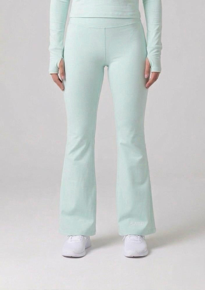 group:soft-mint | SABR Wide Leg Training Pants - Soft Mint - Front view