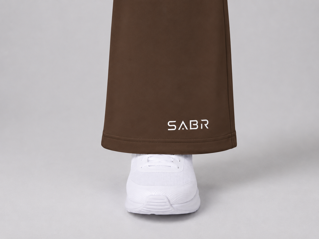 group:brown | SABR Wide Leg Training Pants - Brown - Product view 3
