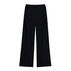 Waist zipper wide leg pants