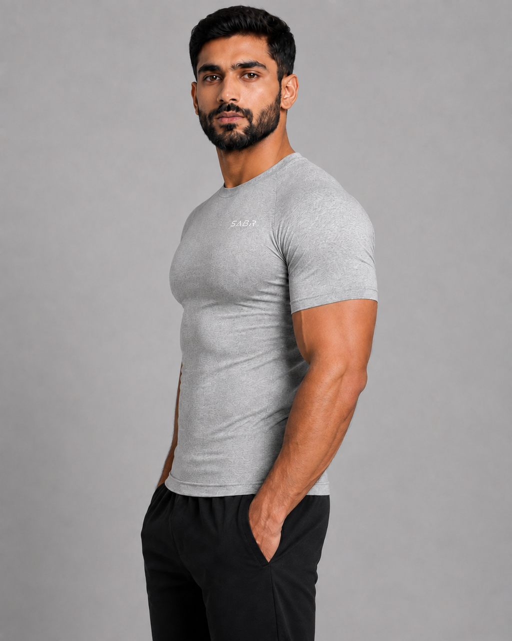 group:flecking-gray | SABR Performance Short Sleeve - Flecking Gray - Product view 2