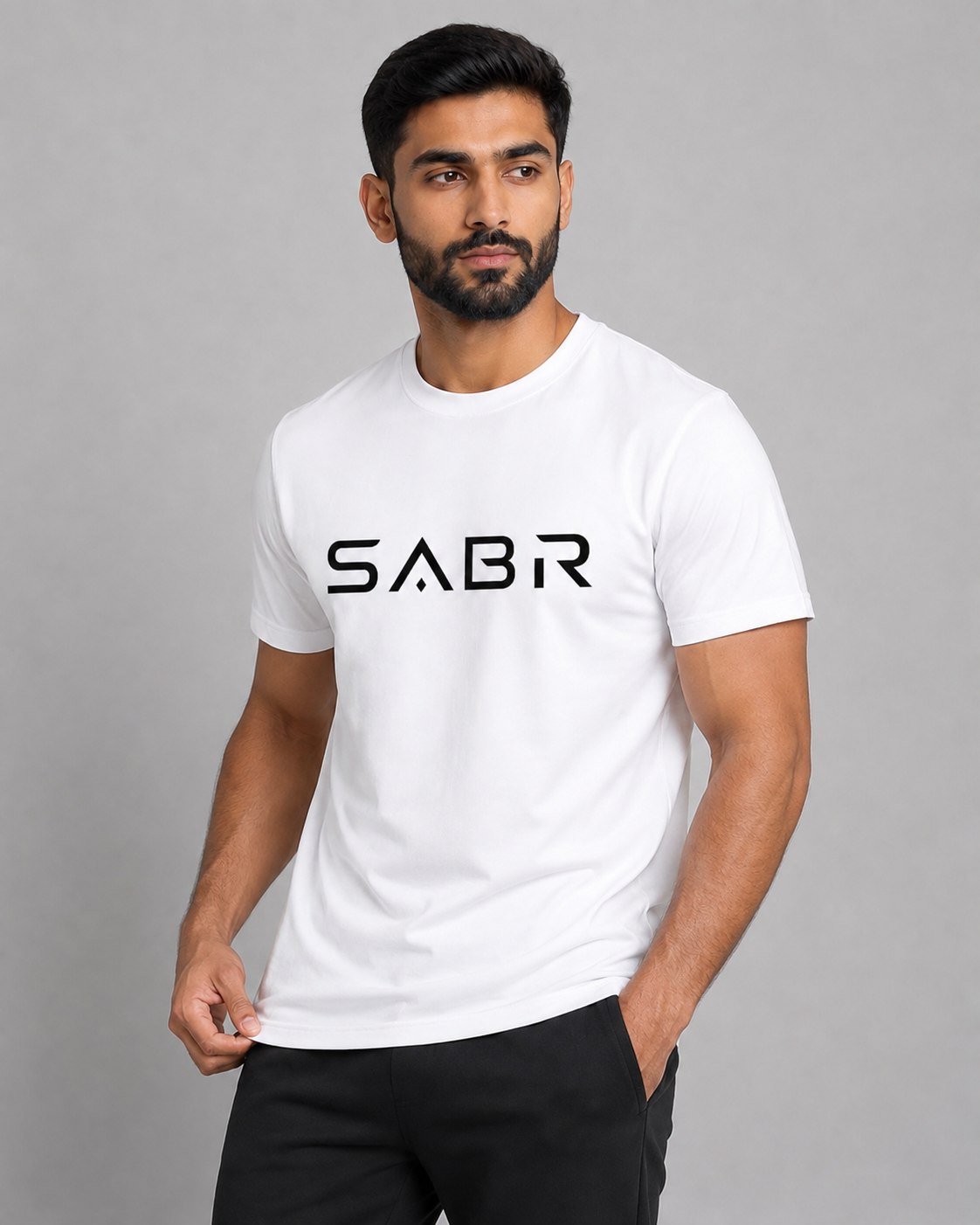 group:cvc-white | SABR Signature Tee - CVC White - Product view 2