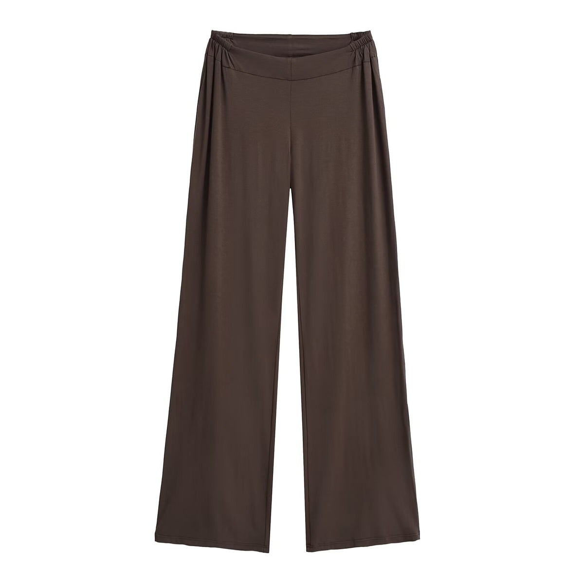 Waist zipper wide leg pants