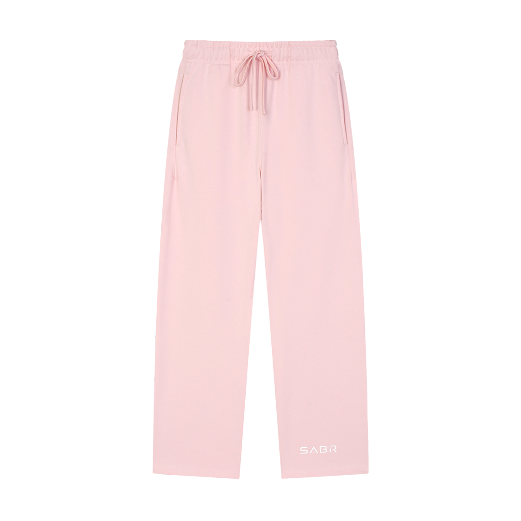 group:pink | Solid Color Straight-Leg Sweatpants - Pink - Product view 1
