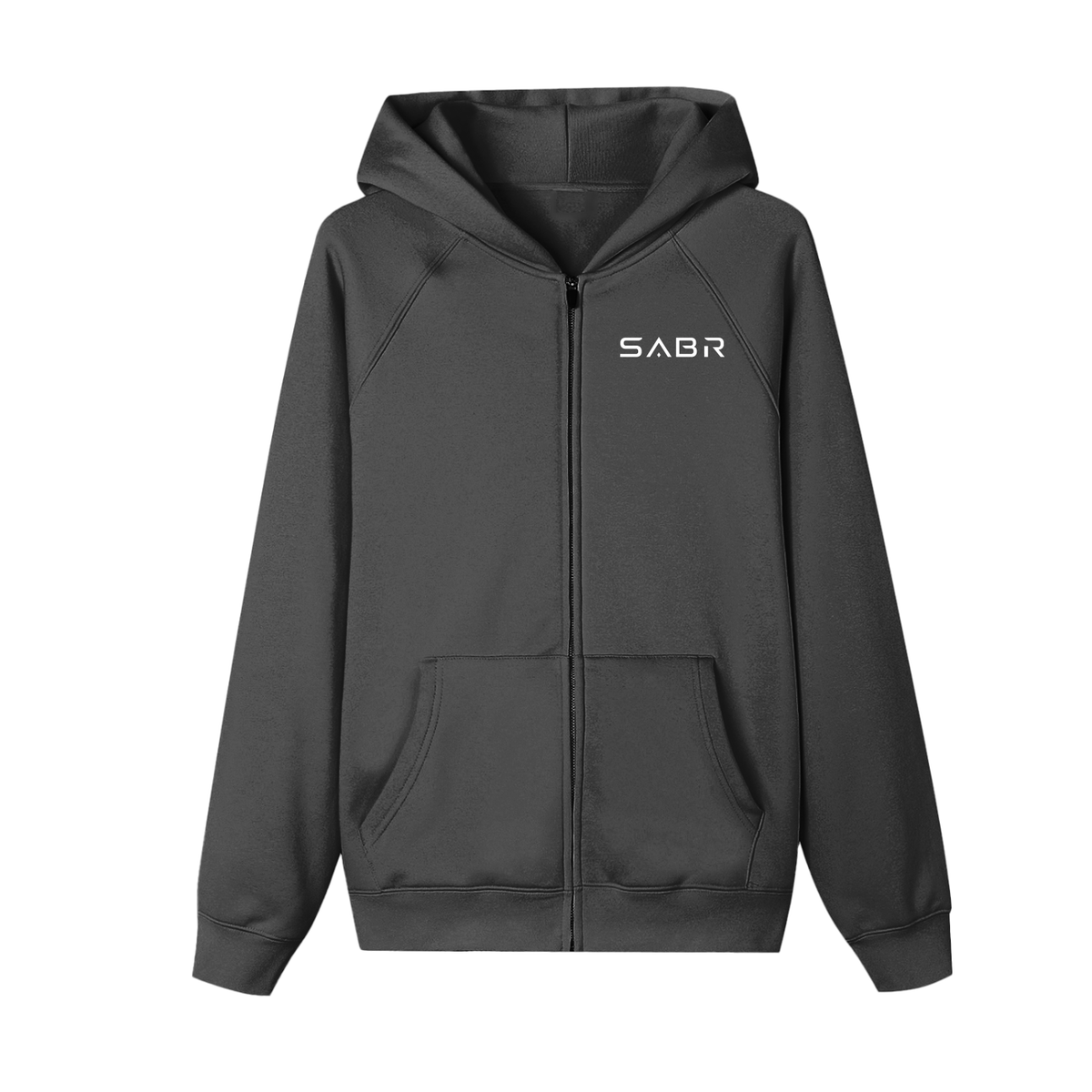 group:black | Essential Zip-up Fleece Hoodie - Black - Product view 1