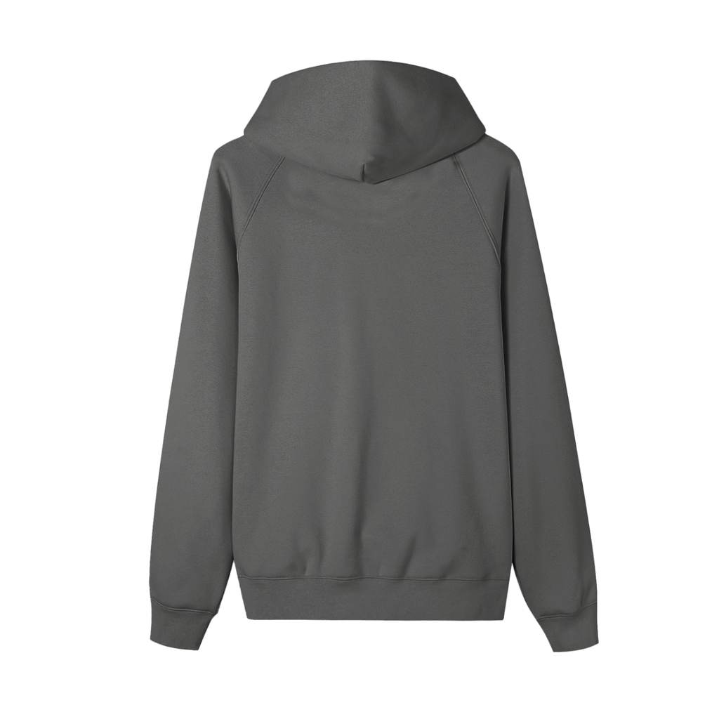 group:cement-gray | Essential Zip-up Fleece Hoodie - Cement Gray - Product view 2