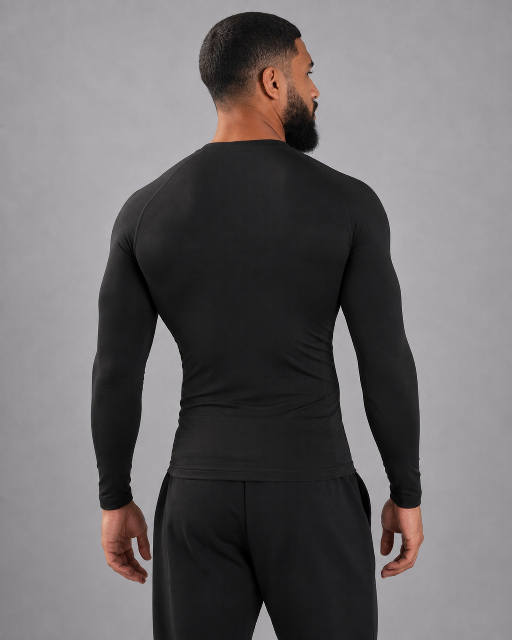 group:black | SABR Performance Compression Top - Black - Product view 3