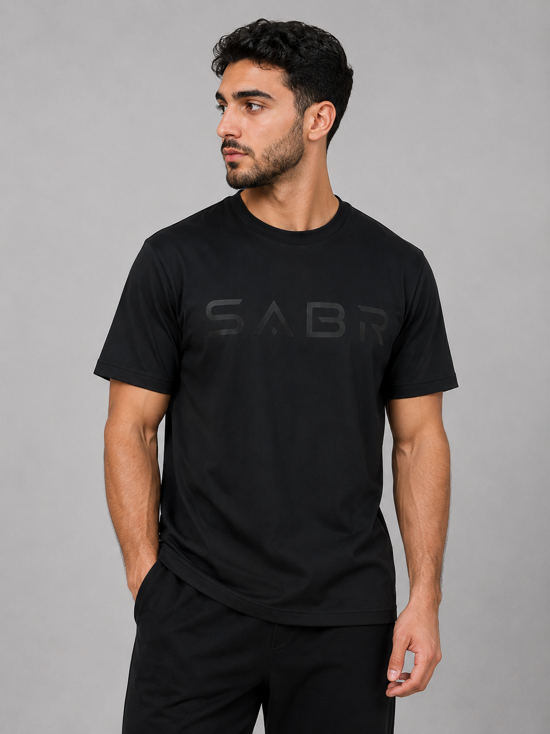 group:cvc-black | SABR Signature Tee - CVC Black - Product view 2