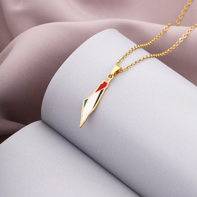 SABR Palestine Pendant Necklace