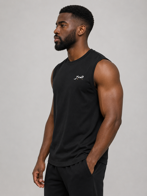 group:black | Arabic SABR Essential Tank - Black - Product view 2
