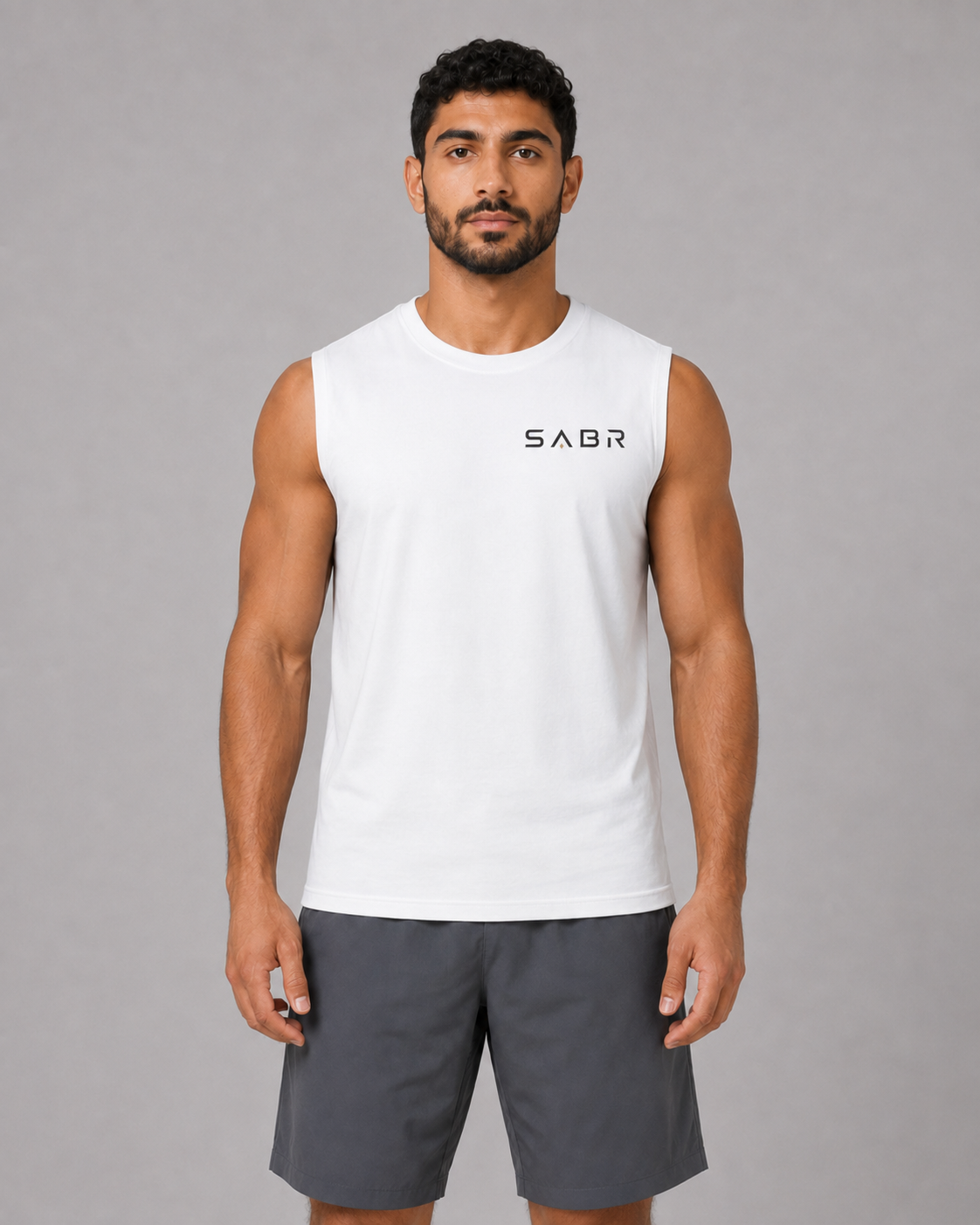 group:white | SABR Essential Muscle Tank - White - Product view 2