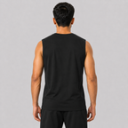 group:black | Essential Tank with Arabic - Black - Product view 4
