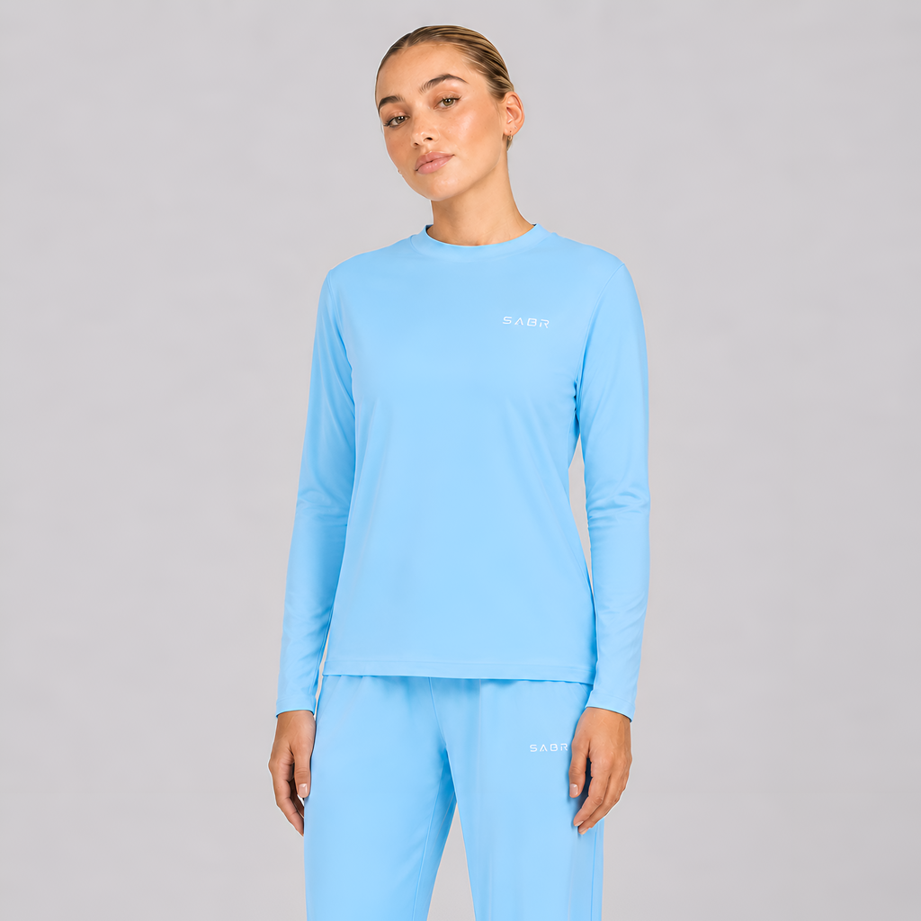 group:light-blue | Women's Pro Long Sleeve - Light Blue - Front view