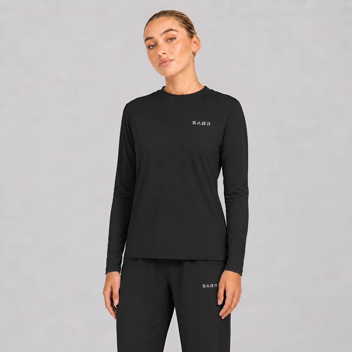 group:black | Women's Pro Long Sleeve - Black - Front view