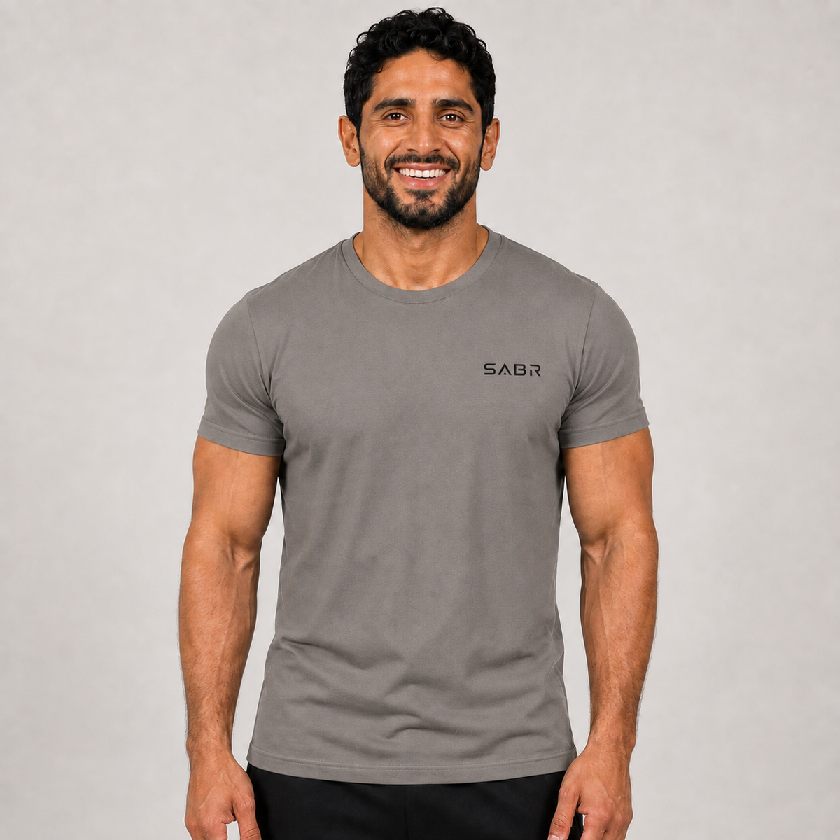 group:cvc-stone-gray | SABR Premium Tee - CVC Stone Gray - Front view