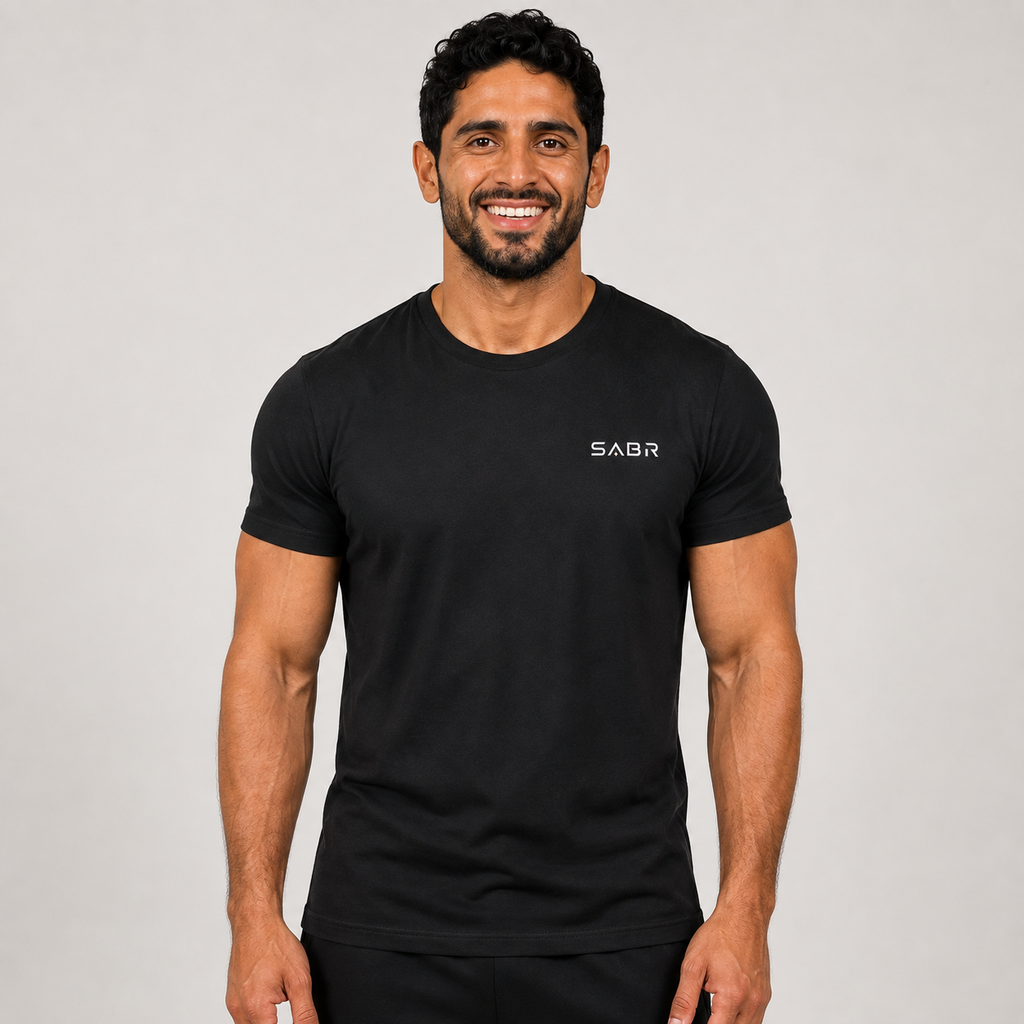 group:cvc-black | SABR Premium Tee - CVC Black - Front view