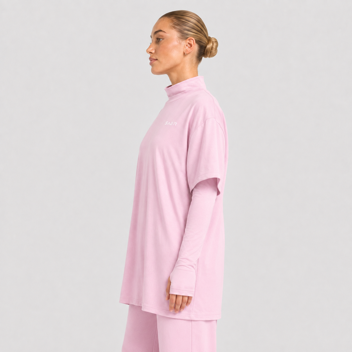 group:light-pink | SABR Women's Everyday Tee - Light Pink - Product view 2