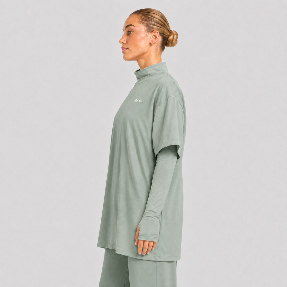 group:sage | SABR Women's Everyday Tee - Sage - Front view