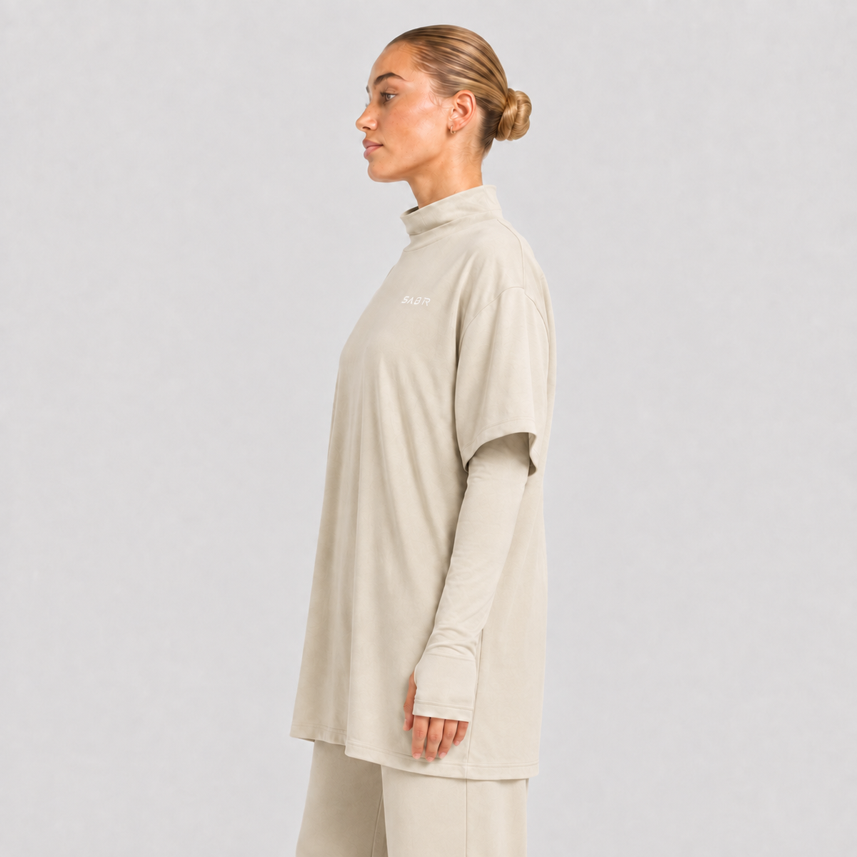 group:sand | SABR Women's Everyday Tee - Sand - Front view
