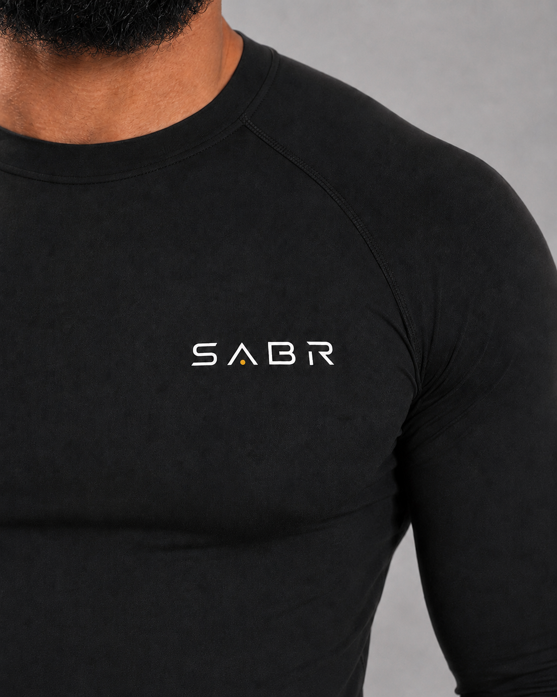 group:black | SABR Performance Compression Top - Black - Product view 4