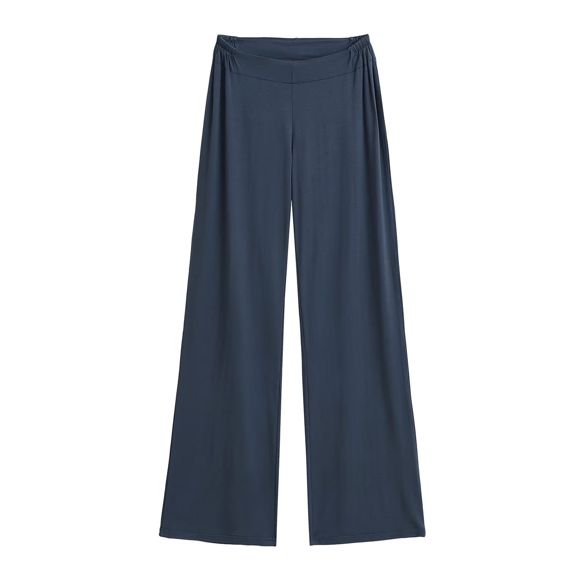 Waist zipper wide leg pants