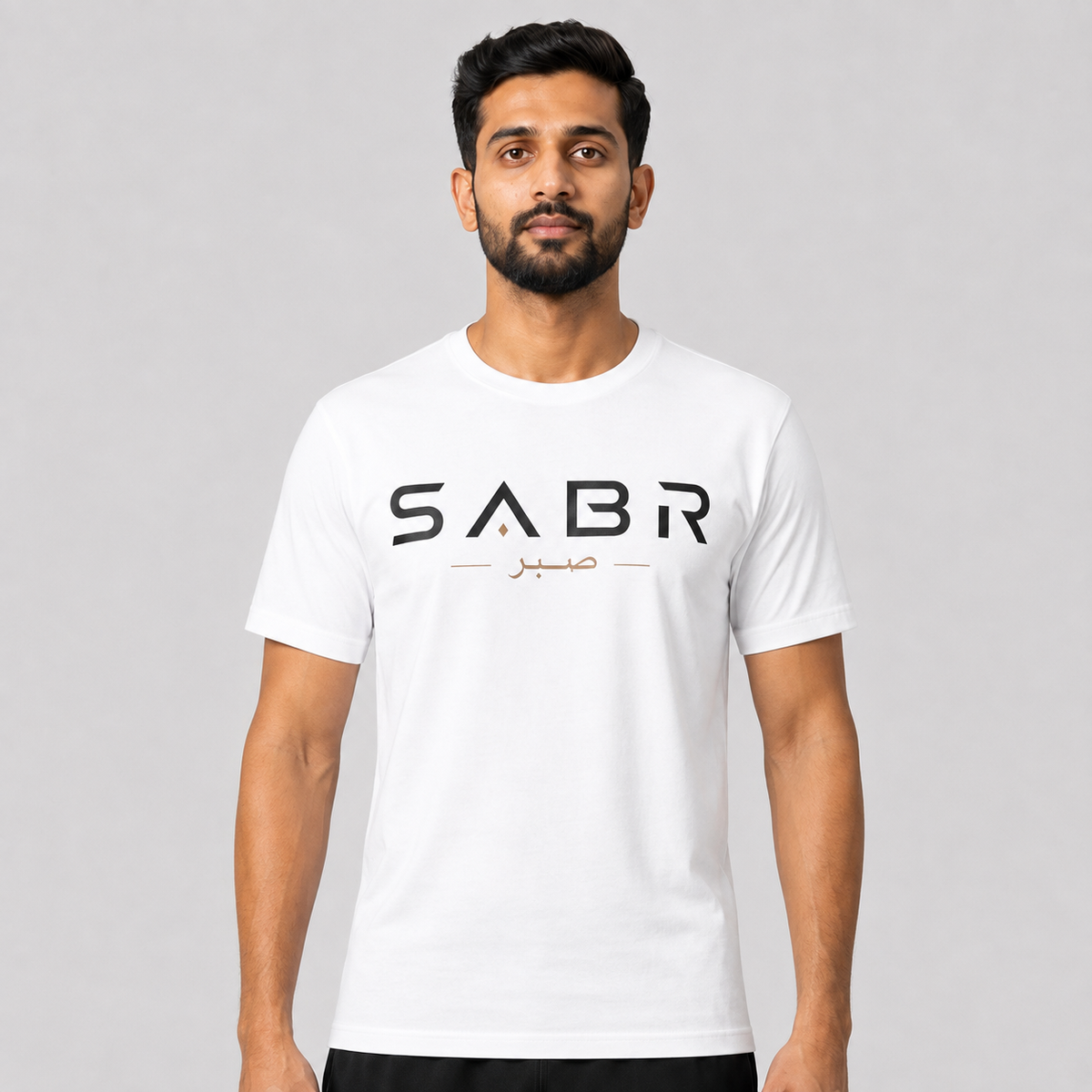 group:white | SABR Tee with Arabic - White - Product view 1