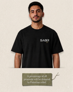 group:black | SABR "Palestine Strong" Tee - Black - Product view 3