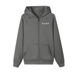group:cement-gray | Essential Zip-up Fleece Hoodie - Cement Gray - Product view 1