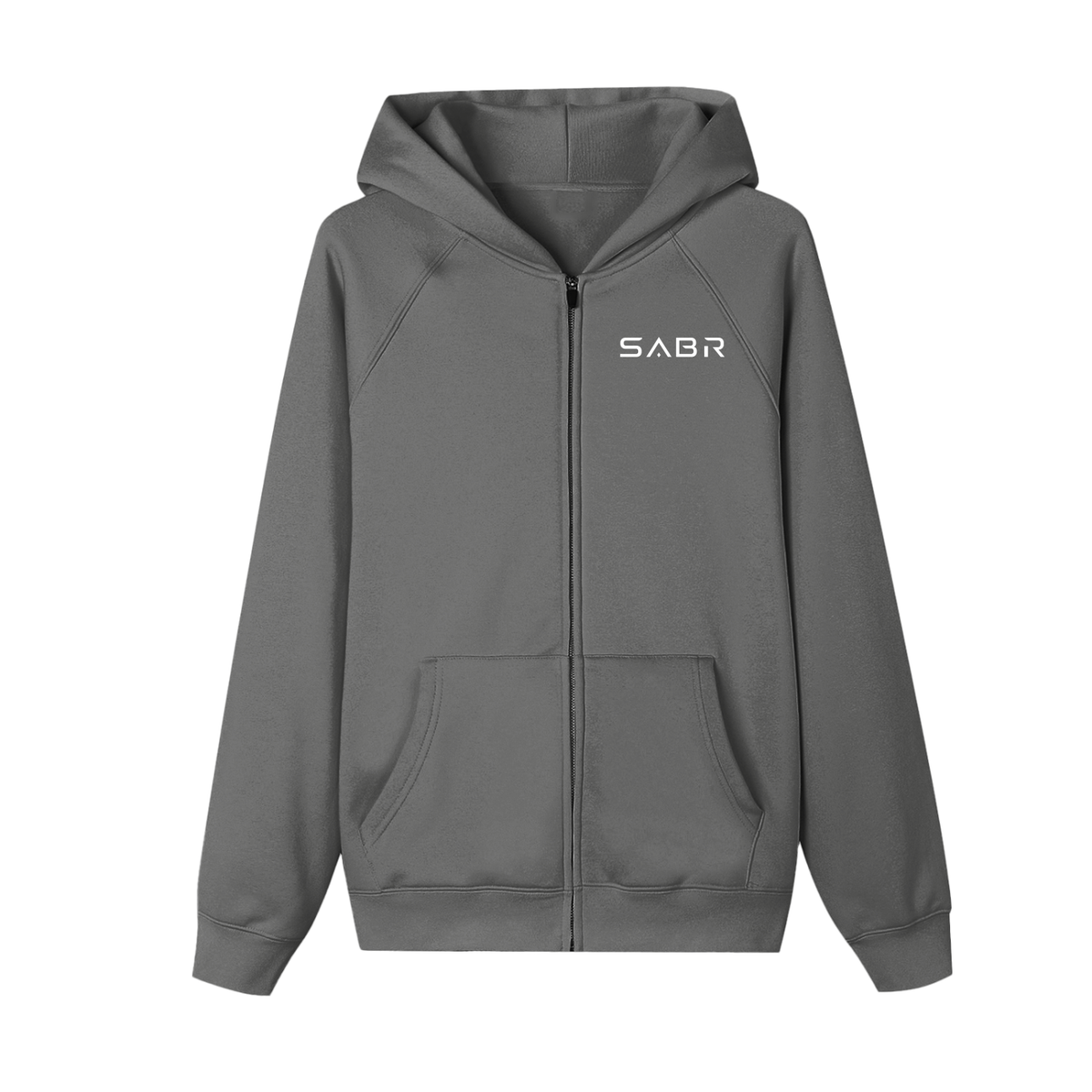 group:cement-gray | Essential Zip-up Fleece Hoodie - Cement Gray - Product view 1