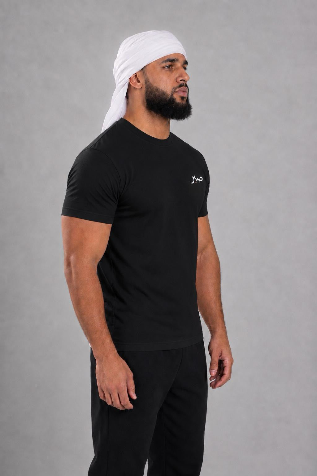 group:black | Arabic SABR Performance Tee - Black - Product view 2