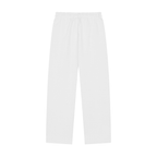 group:white | Solid Color Straight-Leg Sweatpants - White - Product view 2