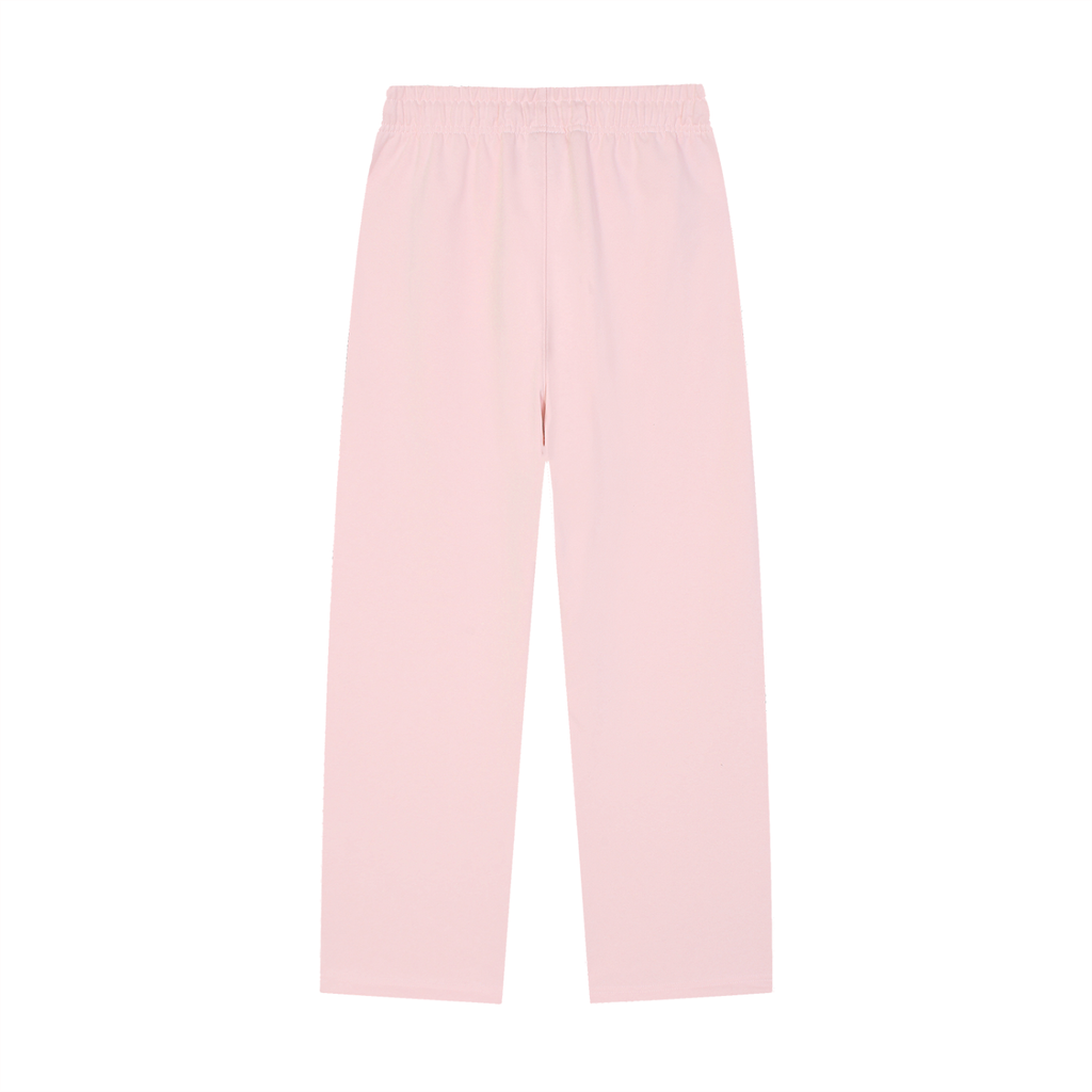 group:pink | Solid Color Straight-Leg Sweatpants - Pink - Product view 2